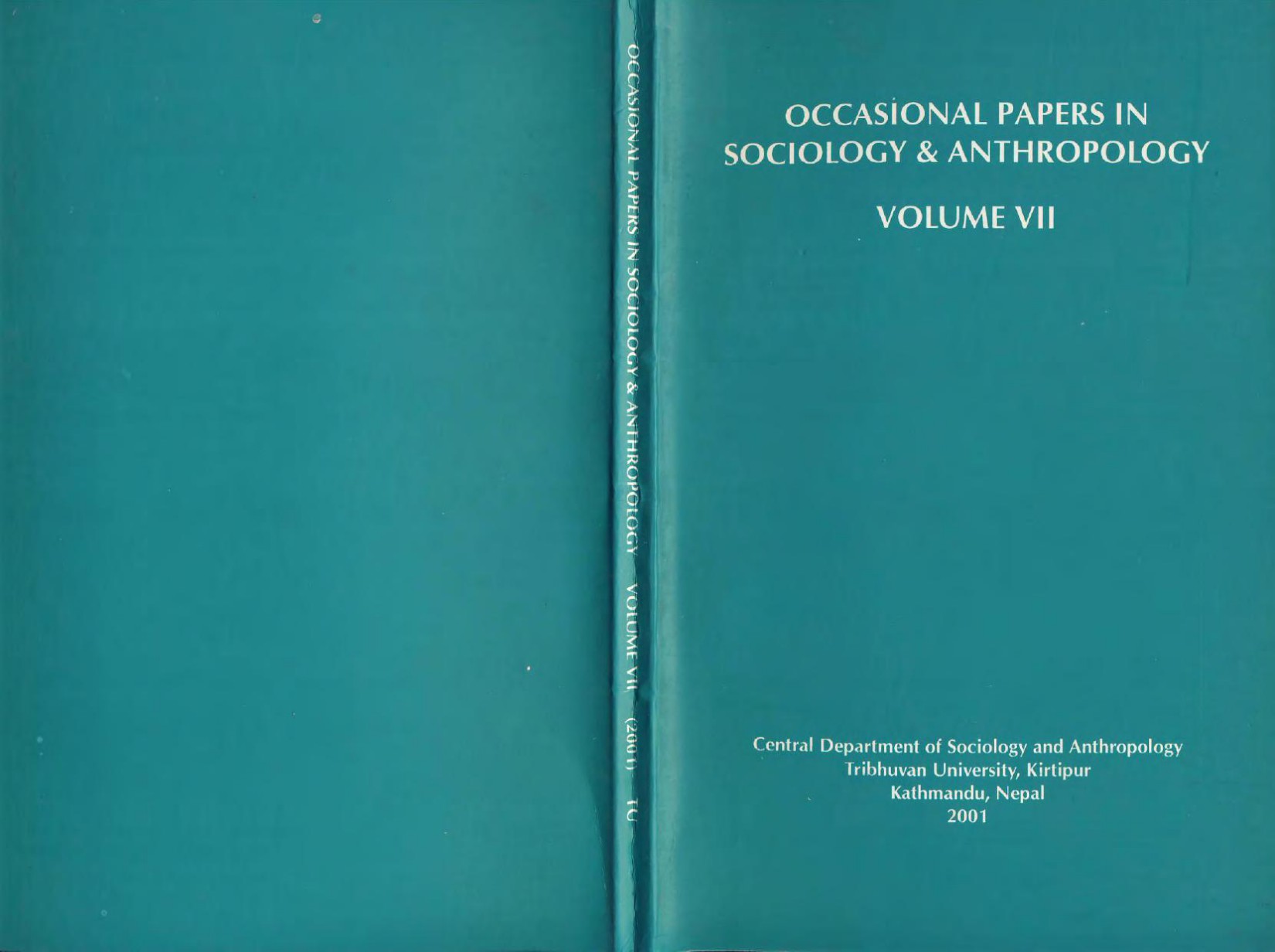 Occasional Papers in Sociology and Anthropology - Volume 07